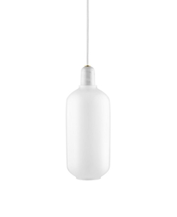 Amp hanglamp - Groot, Wit/Wit marmer